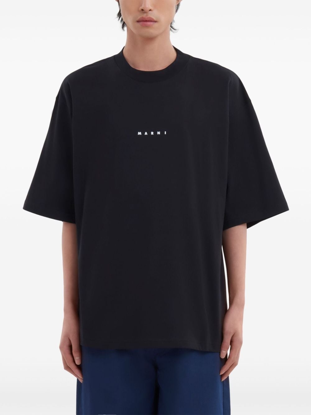 logo-print cotton T-shirt - 2
