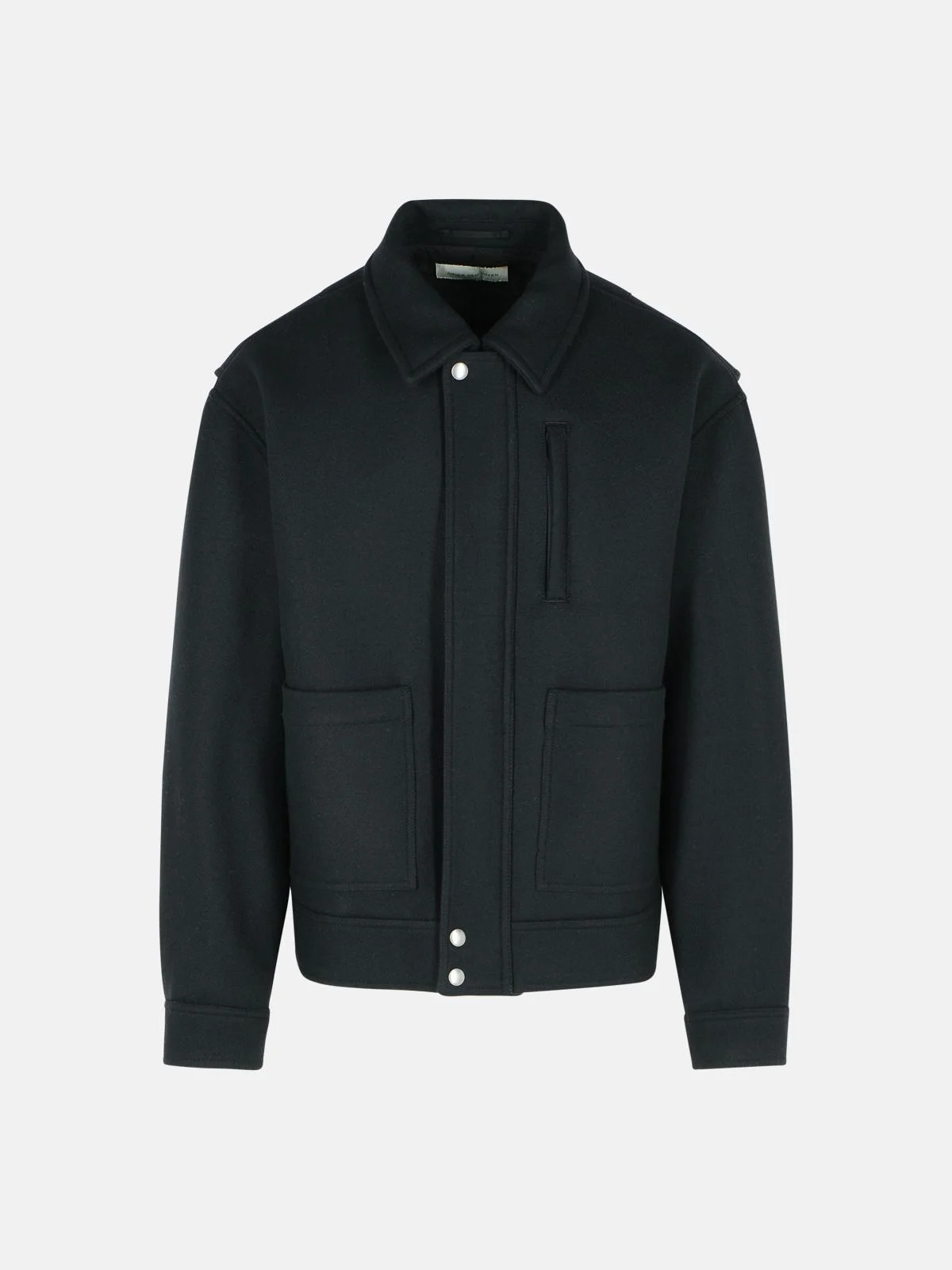 'VEPERNY' BLACK WOOL BLEND JACKET - 1