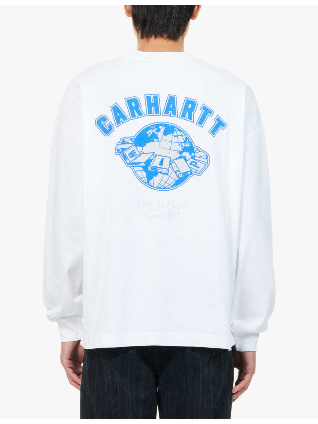 Embroidered-Logo Long-Sleeve Cotton Top - 4