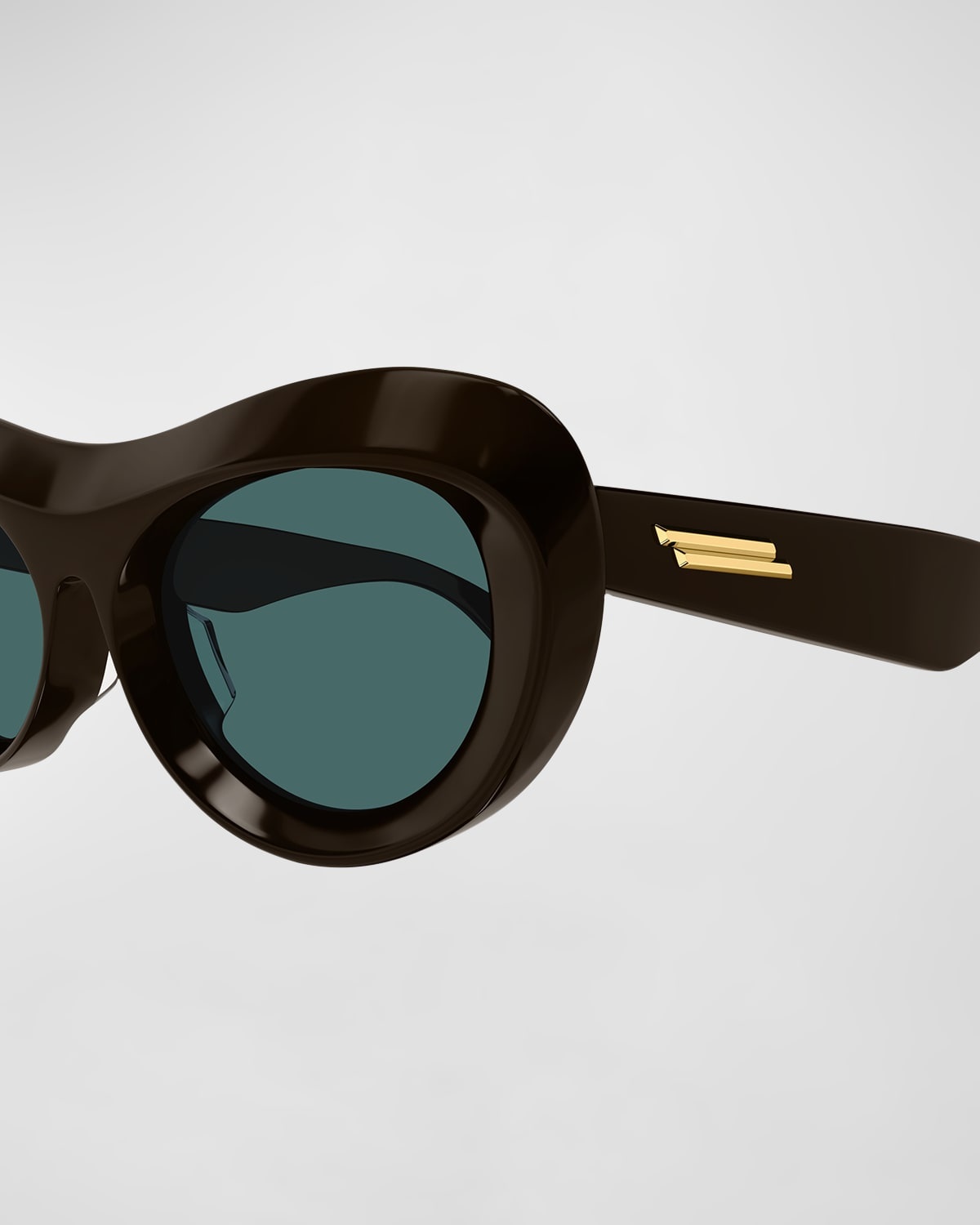 Beveled Acetate Oval Sunglasses - 2