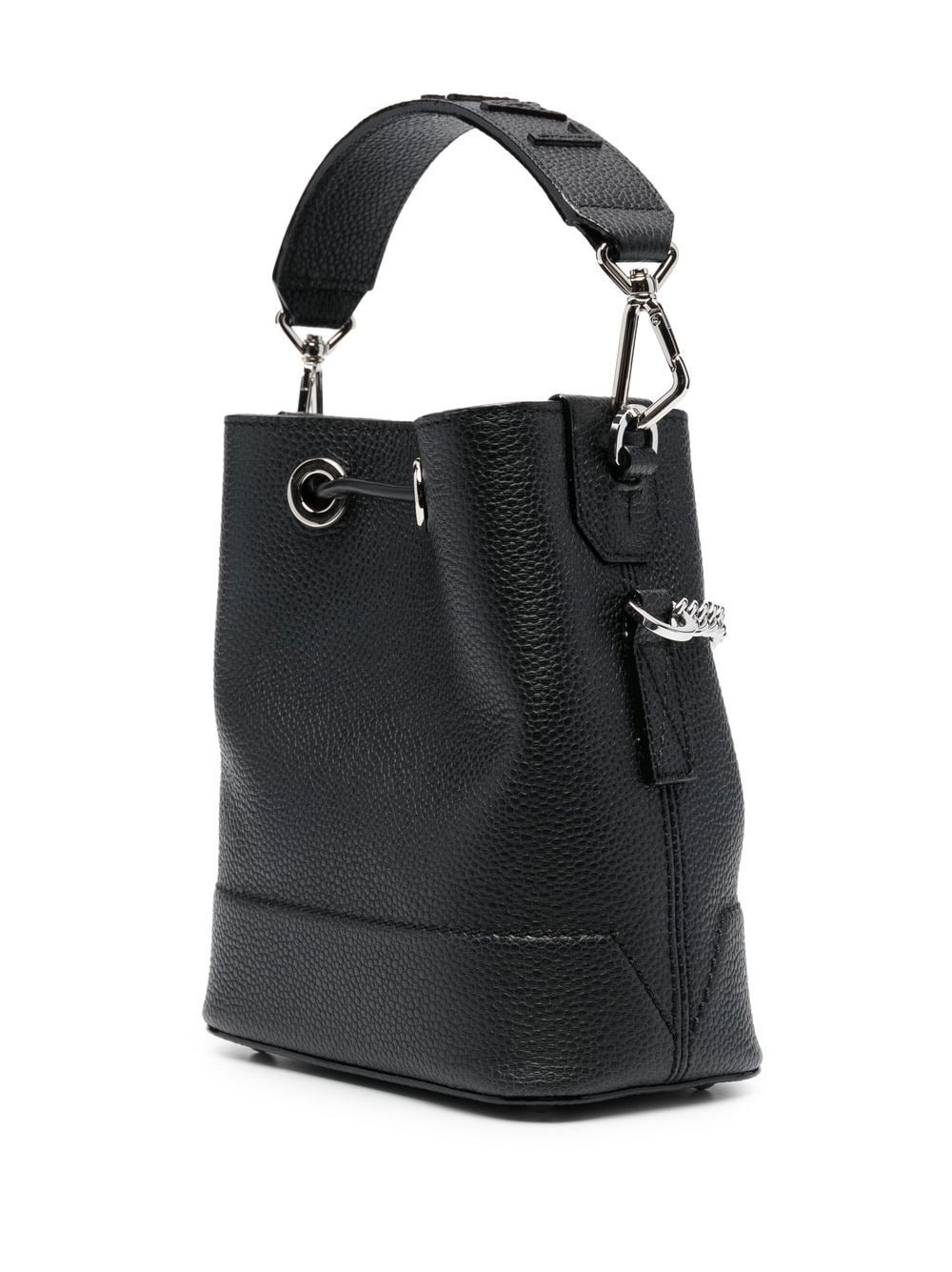 mini leather bucket bag - 3