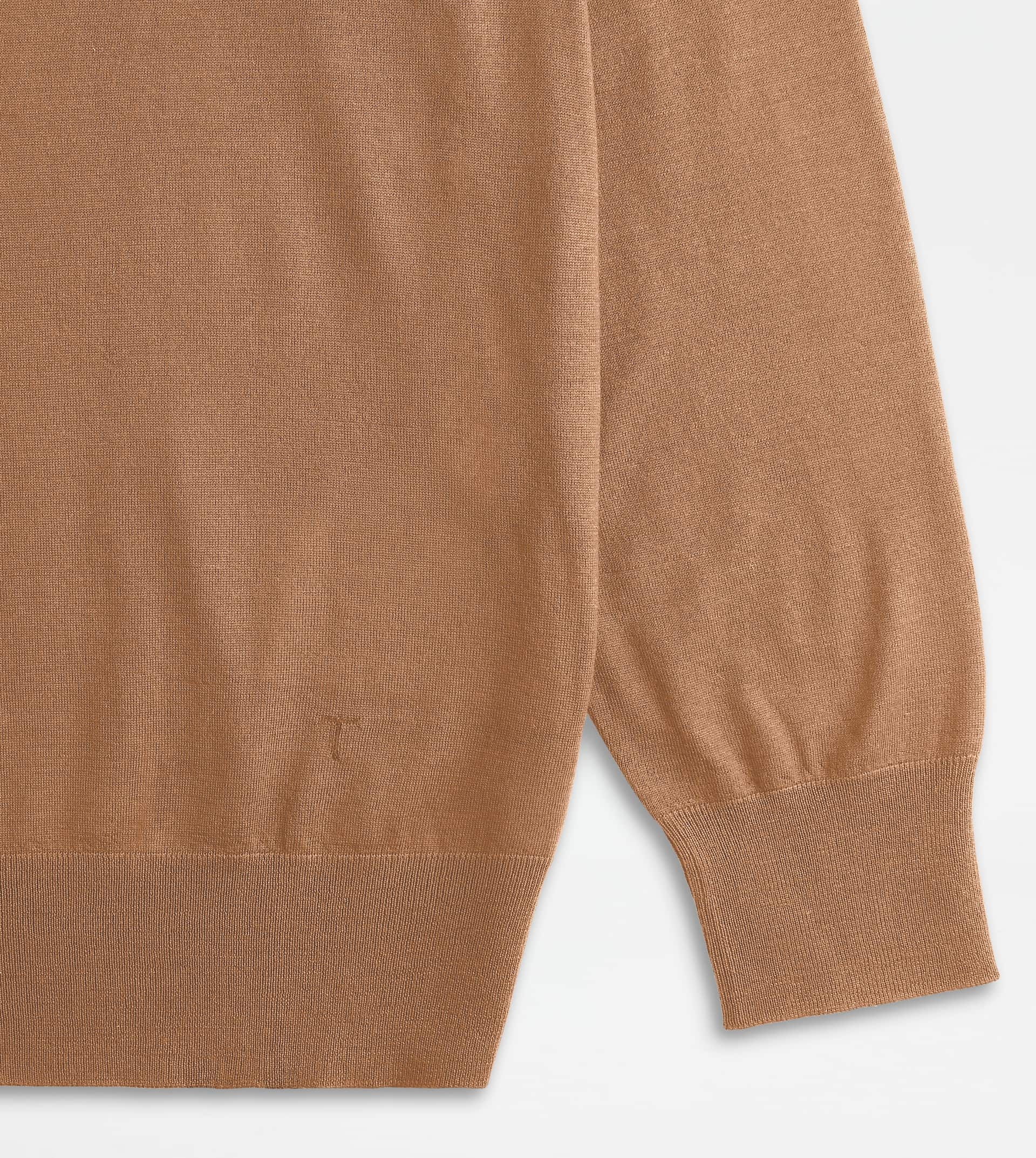 POLO SHIRT IN T15 WOOL - BROWN - 7