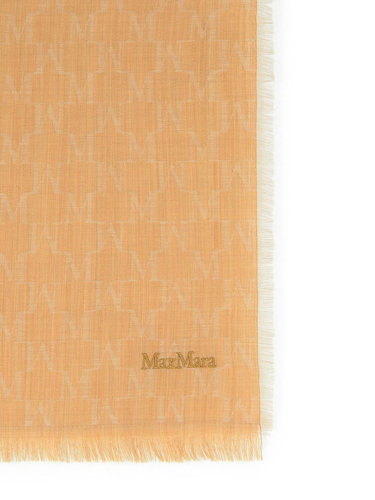 Max Mara 'Magico' Camel Virgin Wool Scarf Women - 3