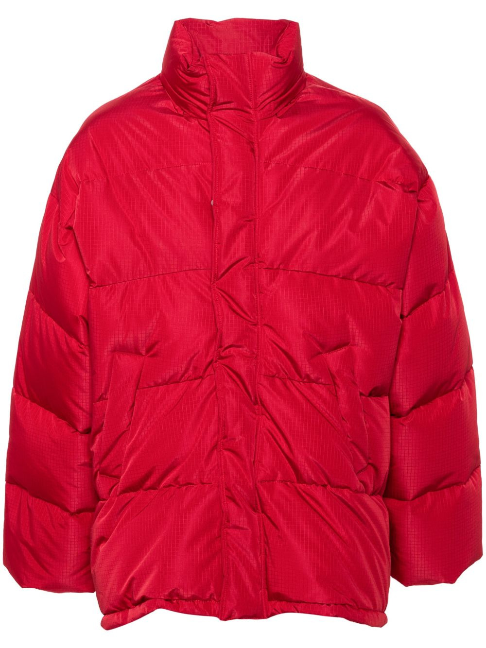 short padded parka coat - 1
