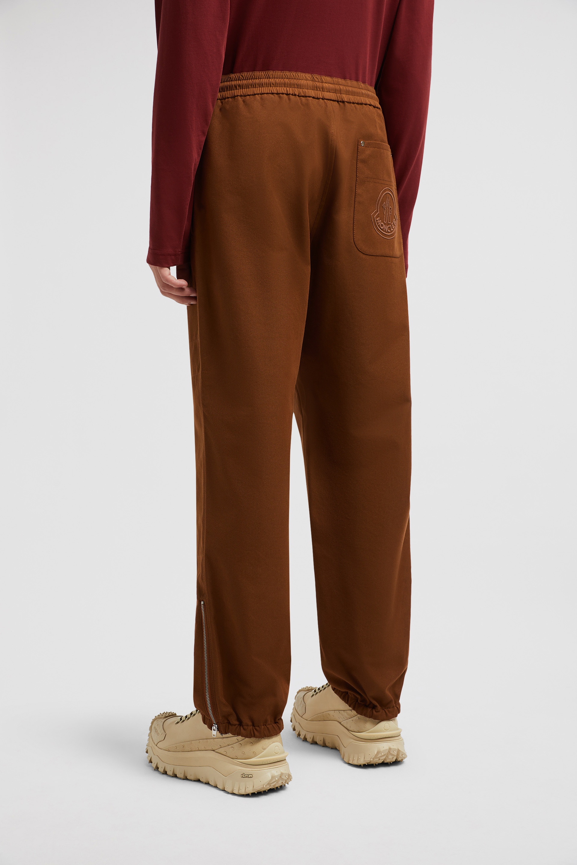 Embroidered Logo Cotton Jogging Pants - 5