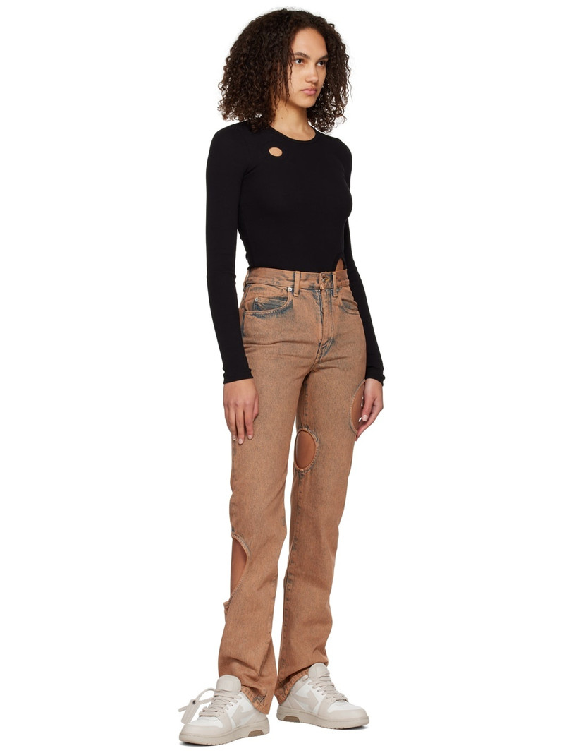 Off-White Orange Meteor Jeans outlook