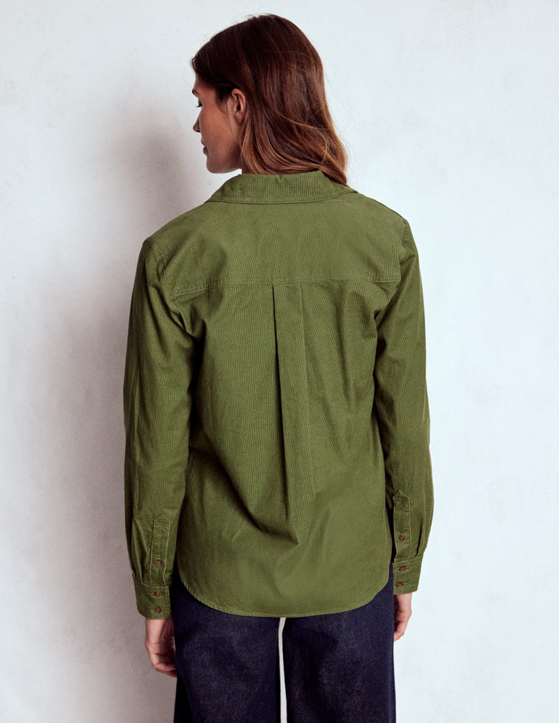 Sienna Cord Shirt-Fern 4