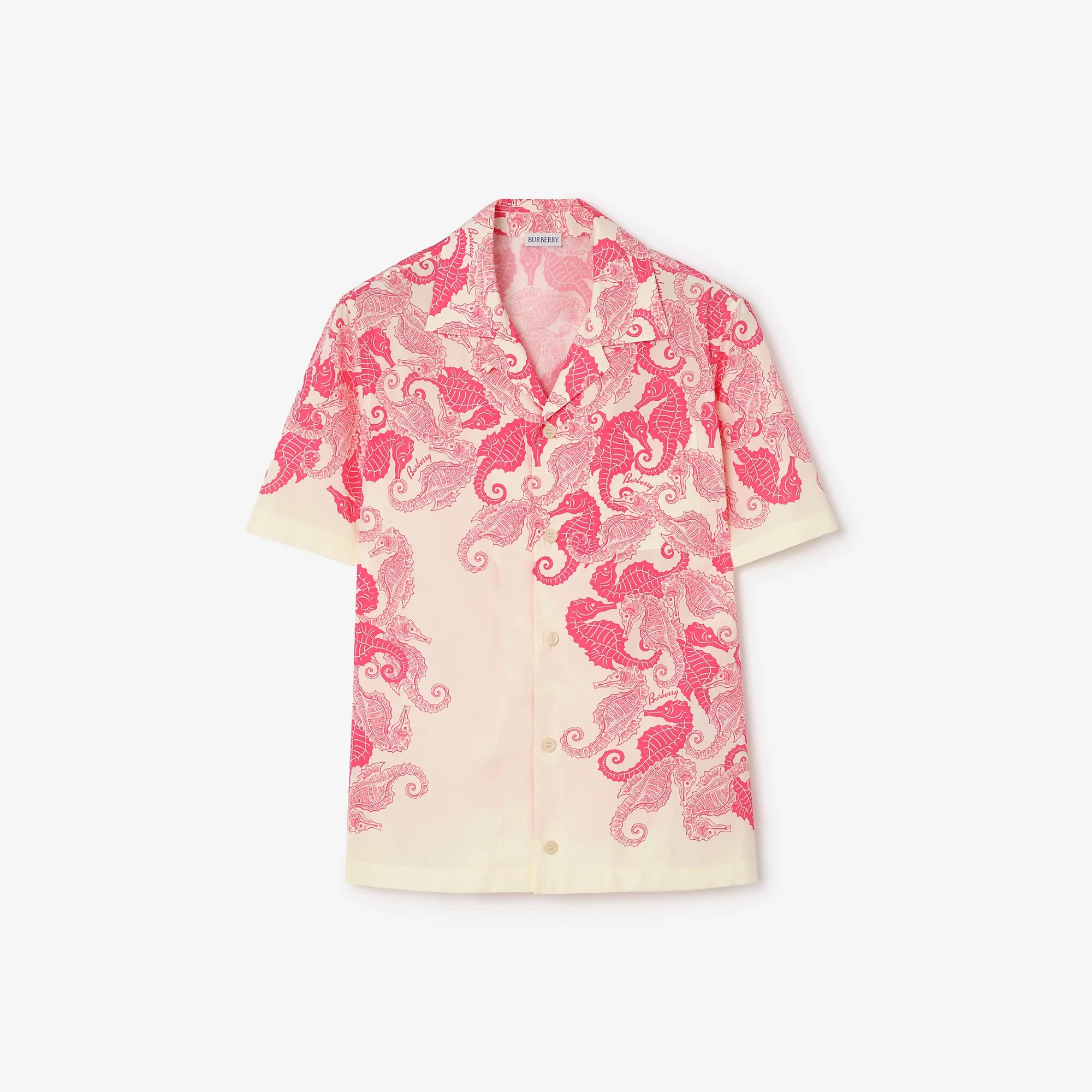 Relaxed Fit Seahorses Cotton Shirt - 1