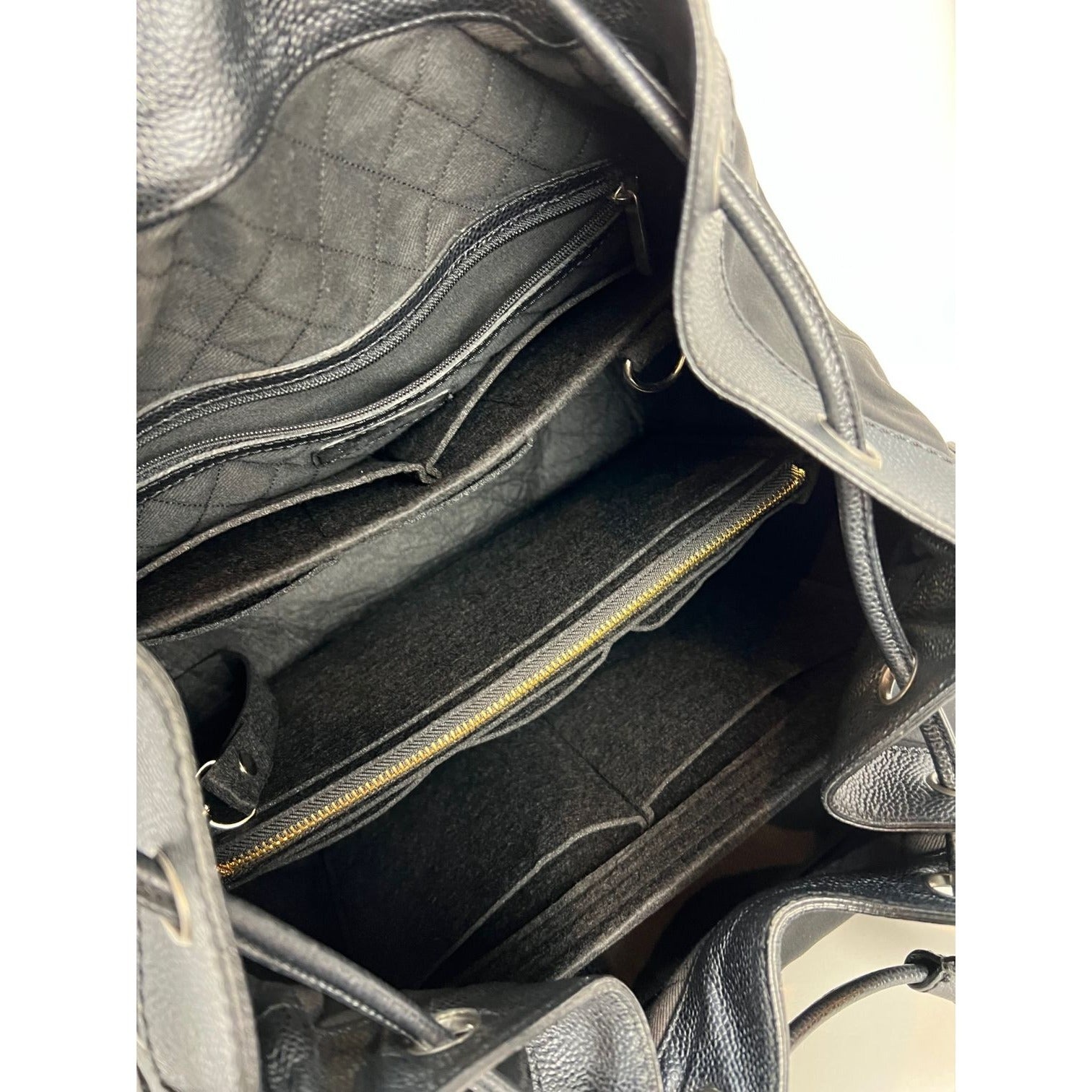 CHANEL Satin CC Large Black Bucket Shouler Bag - 3