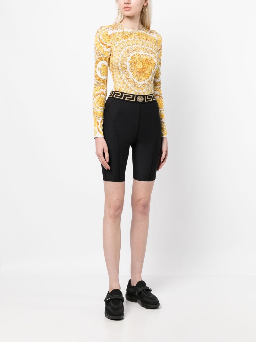Barocco-print  bodysuit - 2
