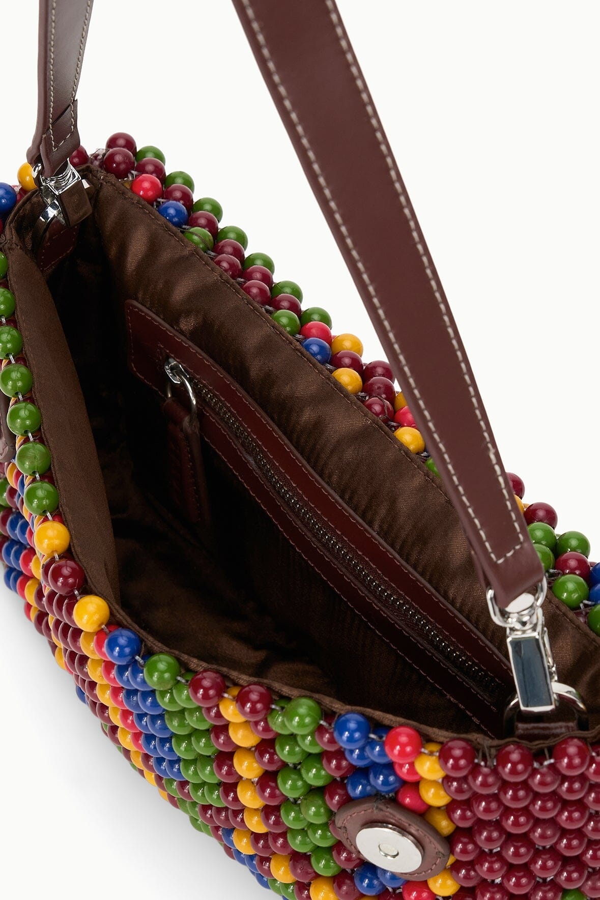 STAUD TIMMY CONVERTIBLE SHOULDER BAG JUNGLE STRIPE - 7