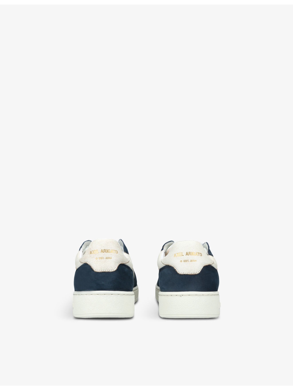 Dice leather and suede low-top trainers - 4