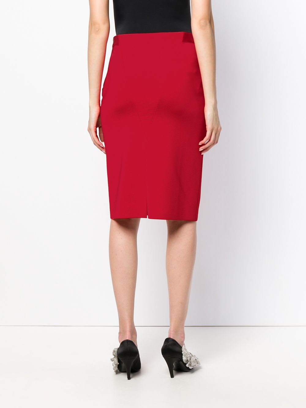 V front pencil skirt - 4