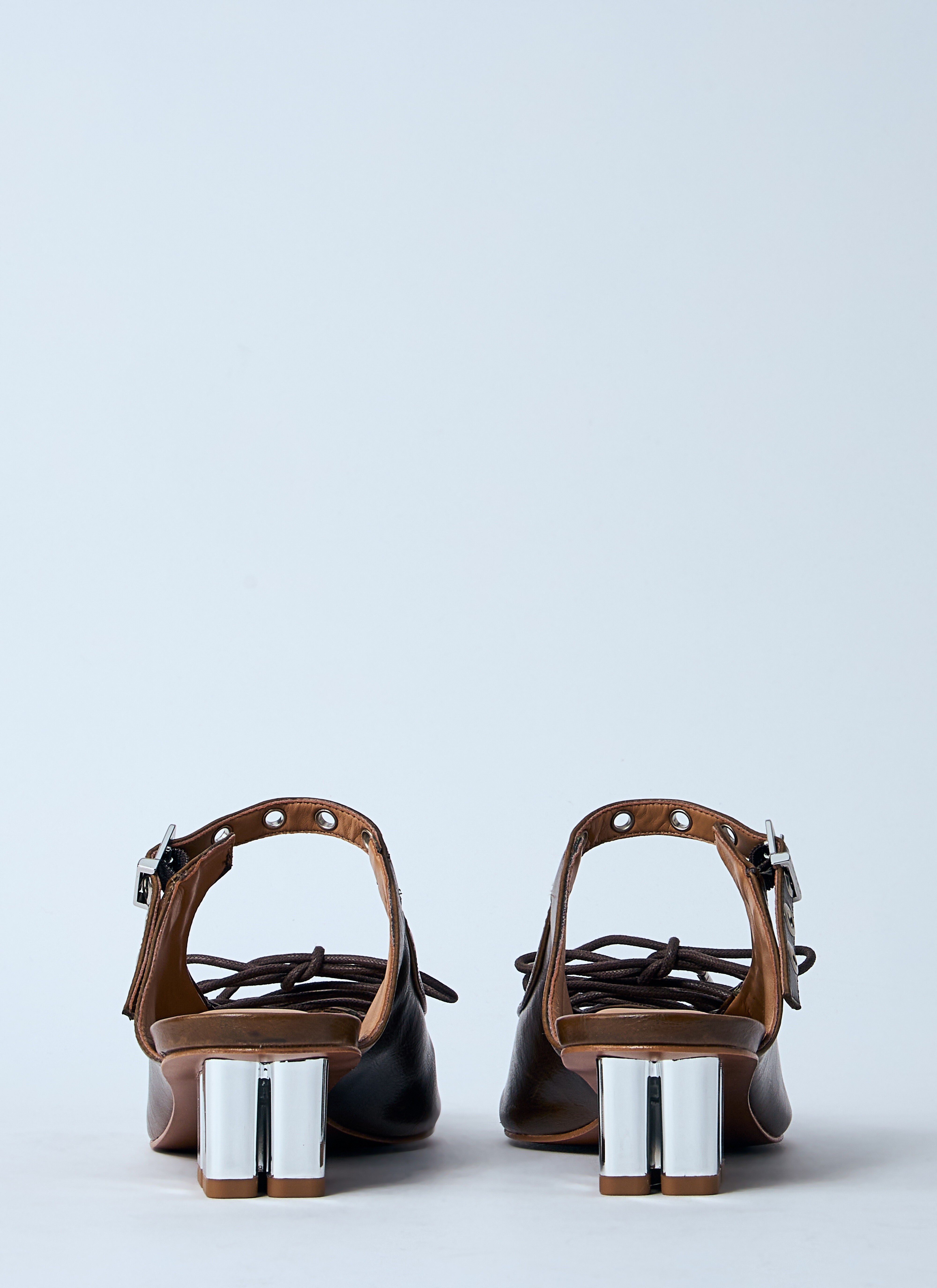 Eyelet Mules - 5