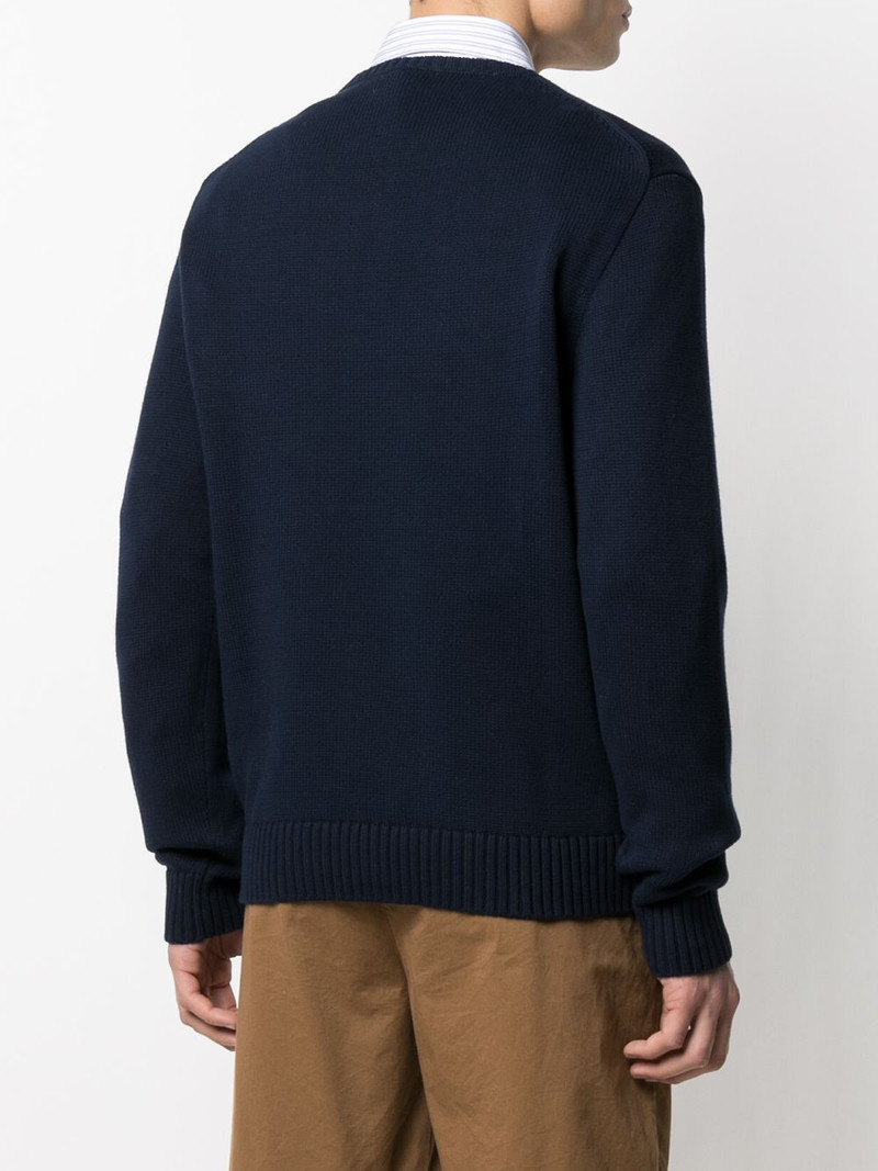 embroidered logo knitted jumper 4