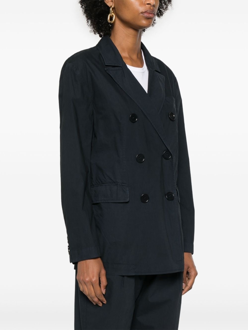 Aspesi double-breasted cotton blazer | REVERSIBLE