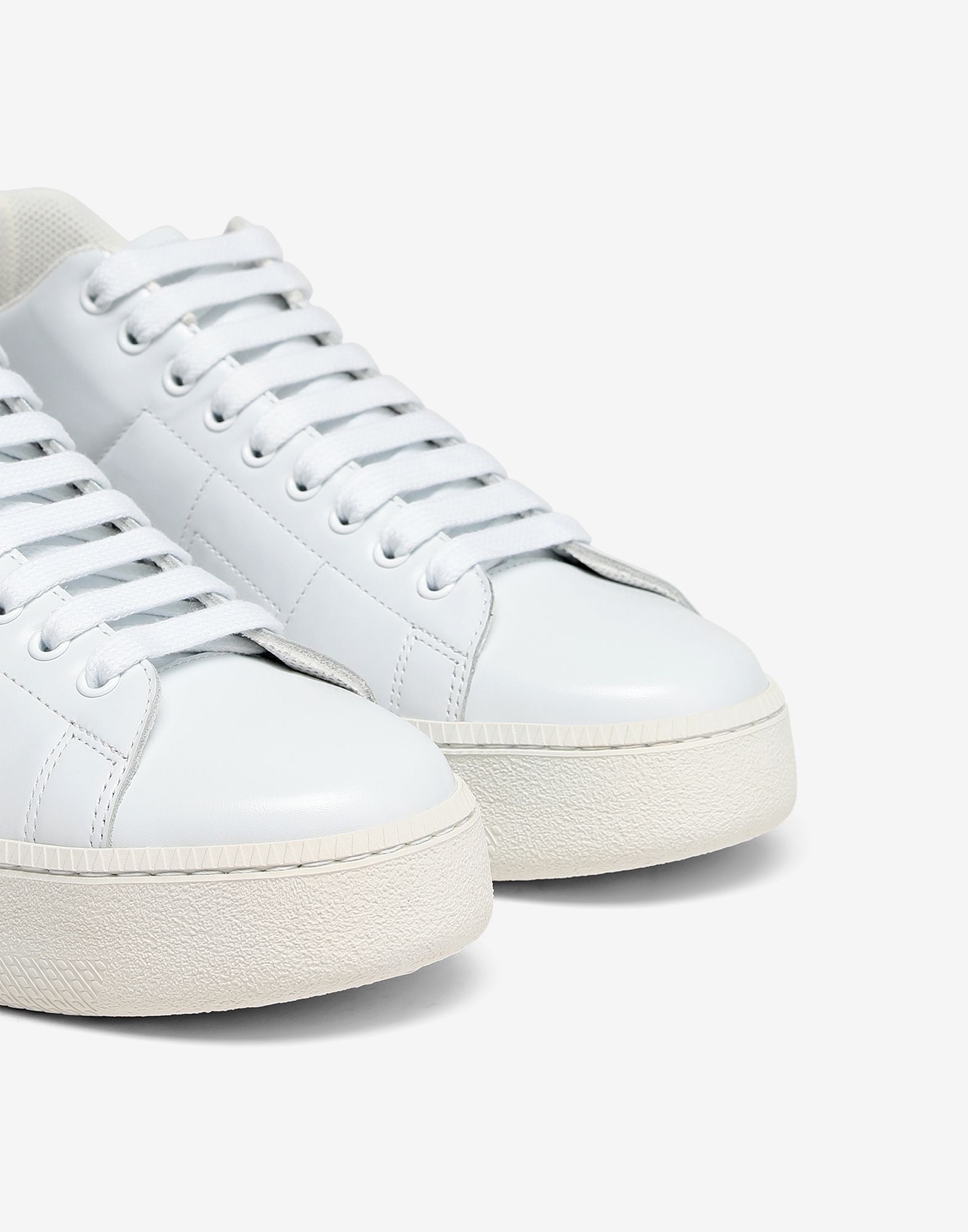 Wedge leather sneakers - 5