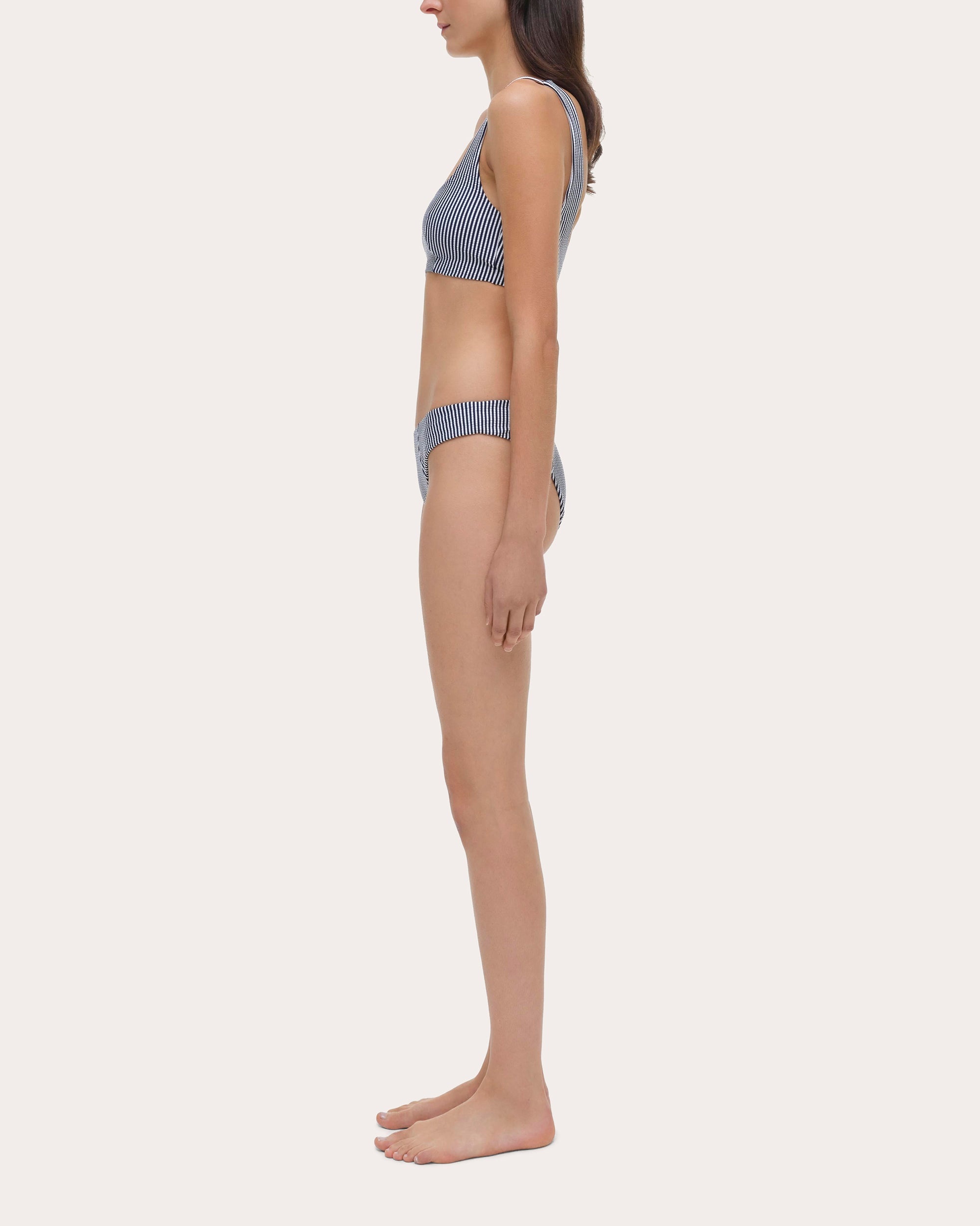 Huxley Striped Bikini Top - 3