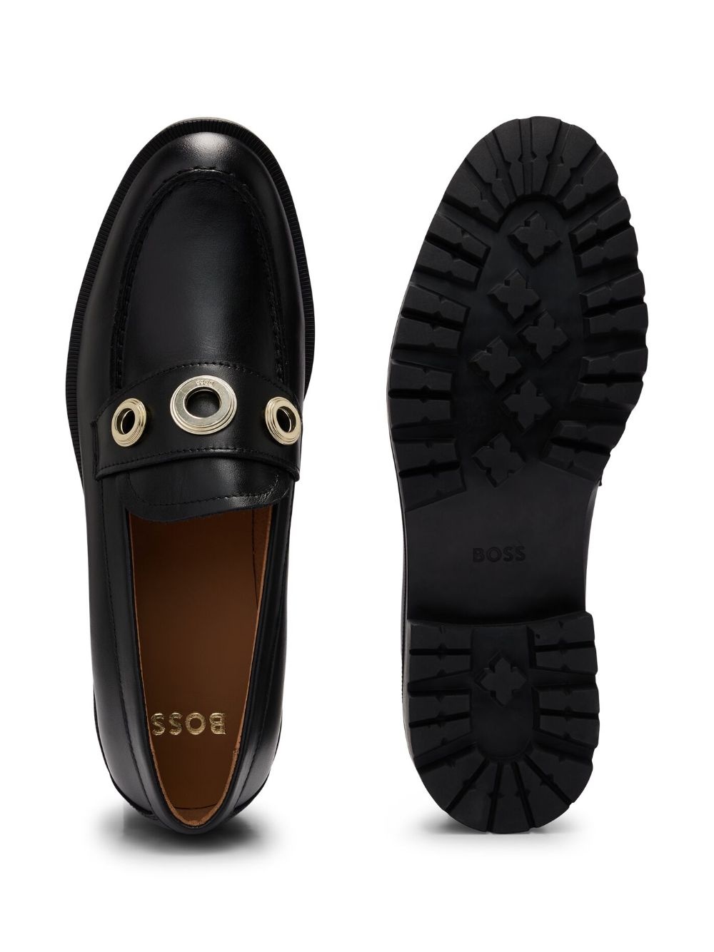 Helen 40mm eyelet-embellished loafers - 4