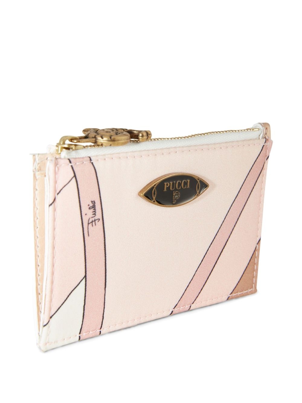 Iride-print card holder - 2