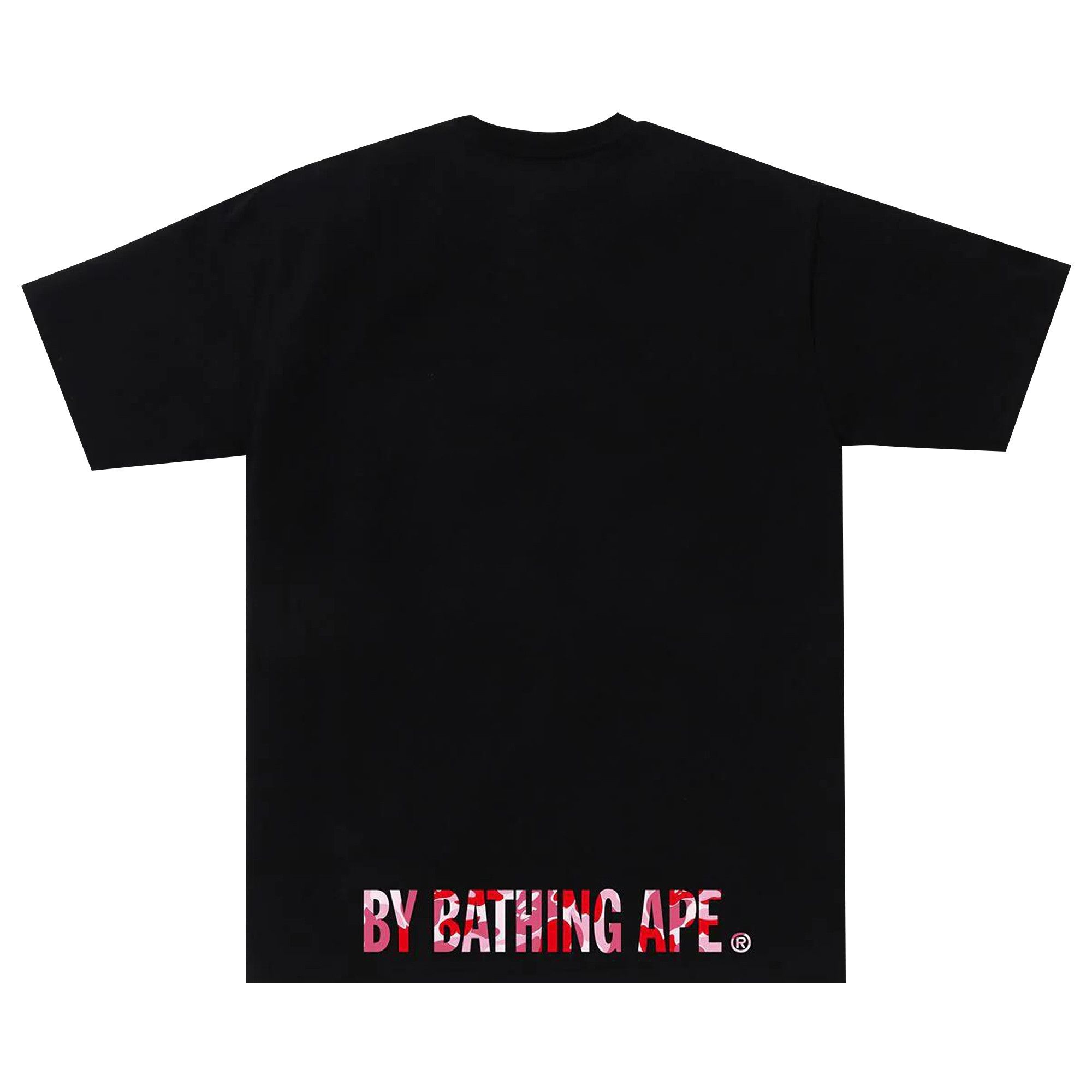 BAPE ABC Camo Ape Face Tee 'Black/Pink' - 2