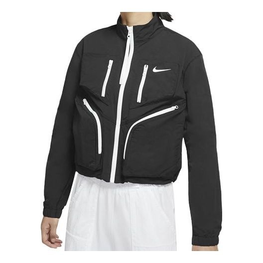 (WMNS) Nike Sportswear Tech Pack Woven Jacket Black CU6037-010 - 1