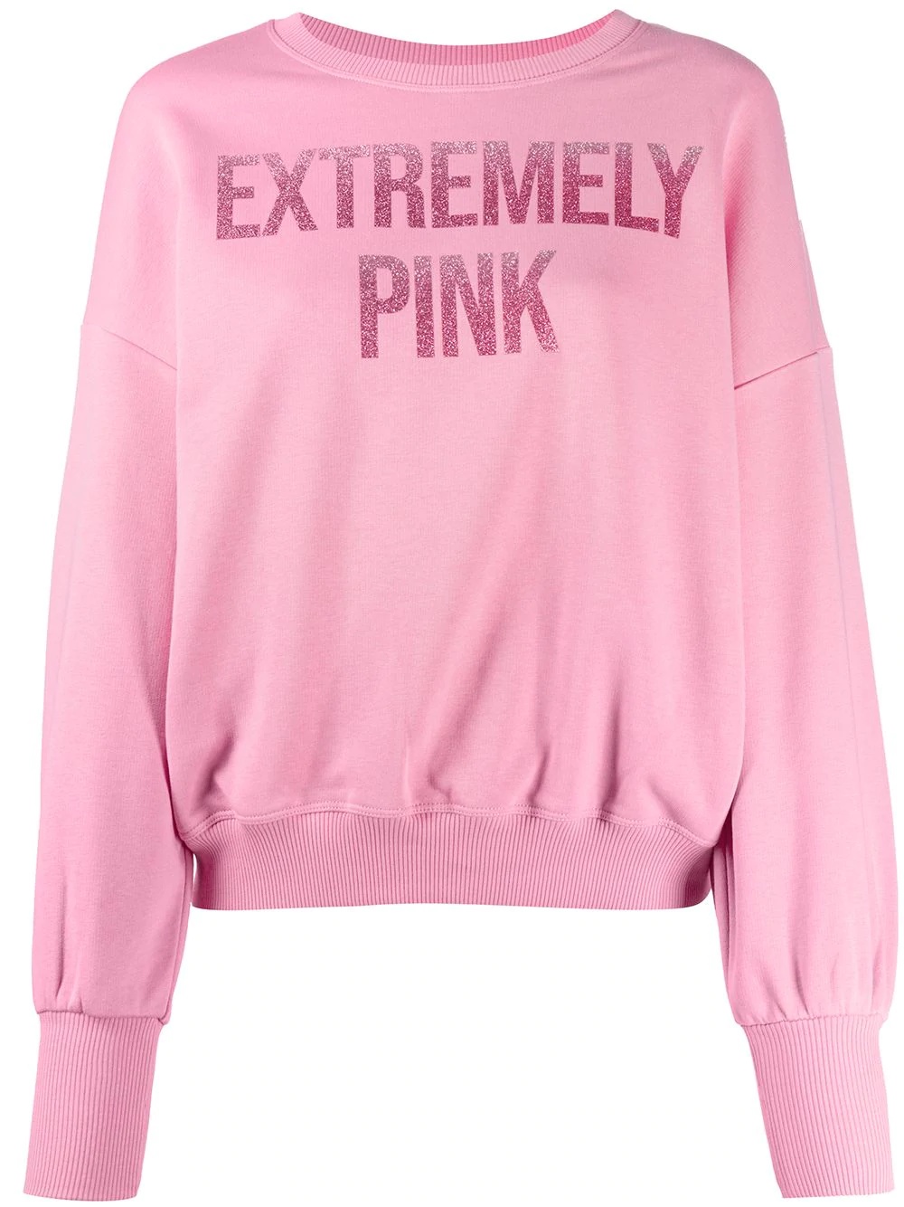 slogan-print sweatshirt - 1