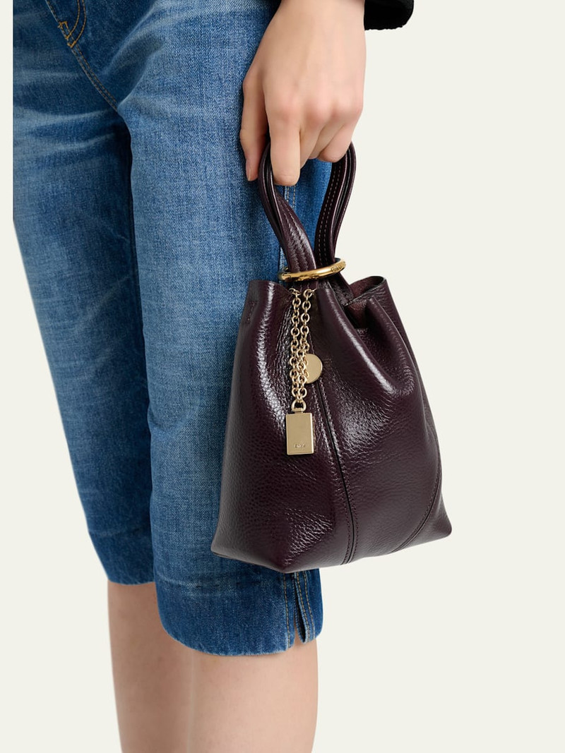 Chloé Spin Mini Tote Bag in Grained Calfskin outlook