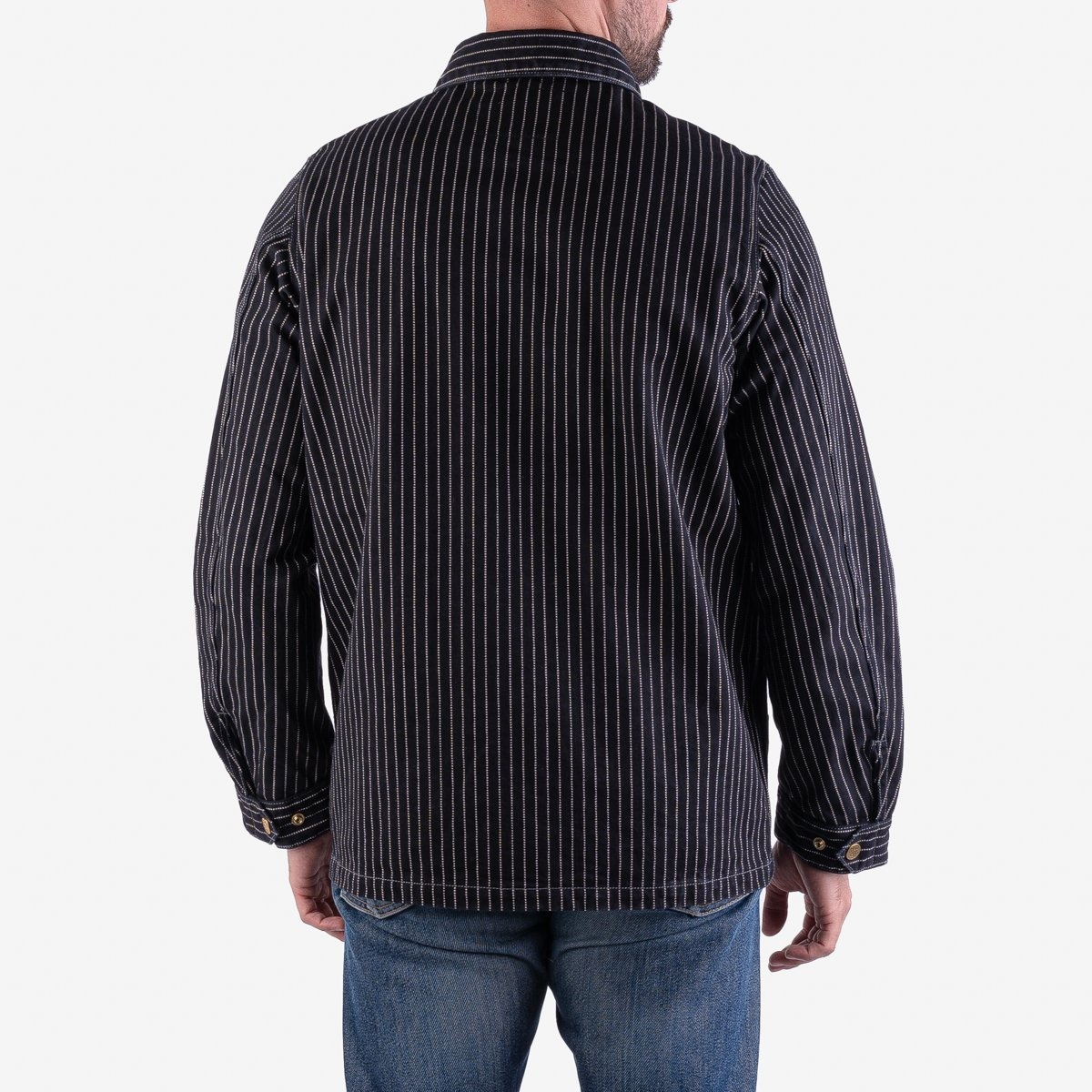 IHJ-120-BLK 12oz Wabash Chore Jacket - Black - 3