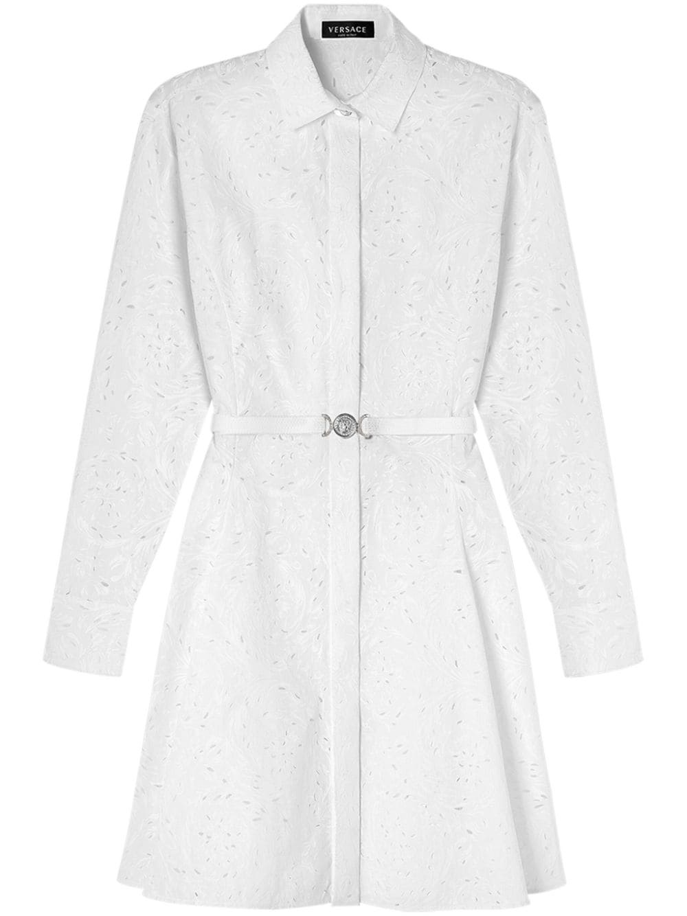 Sangallo Barocco-embroidered cotton shirtdress - 1