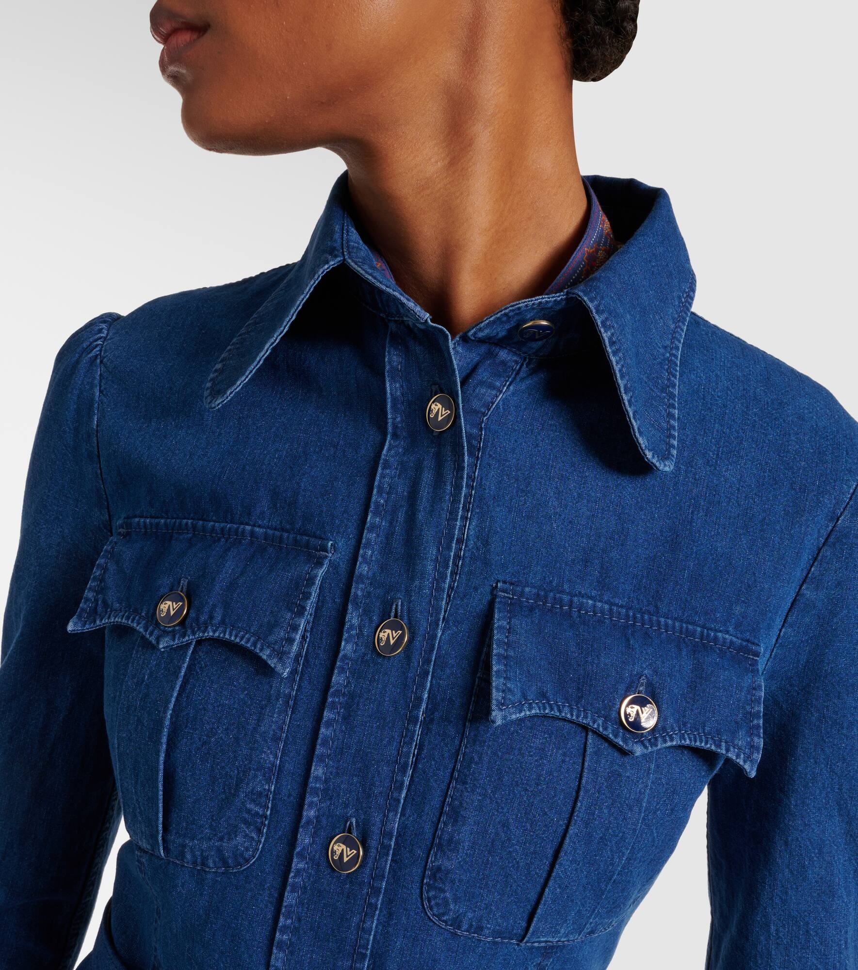 Denim shirtdress - 4