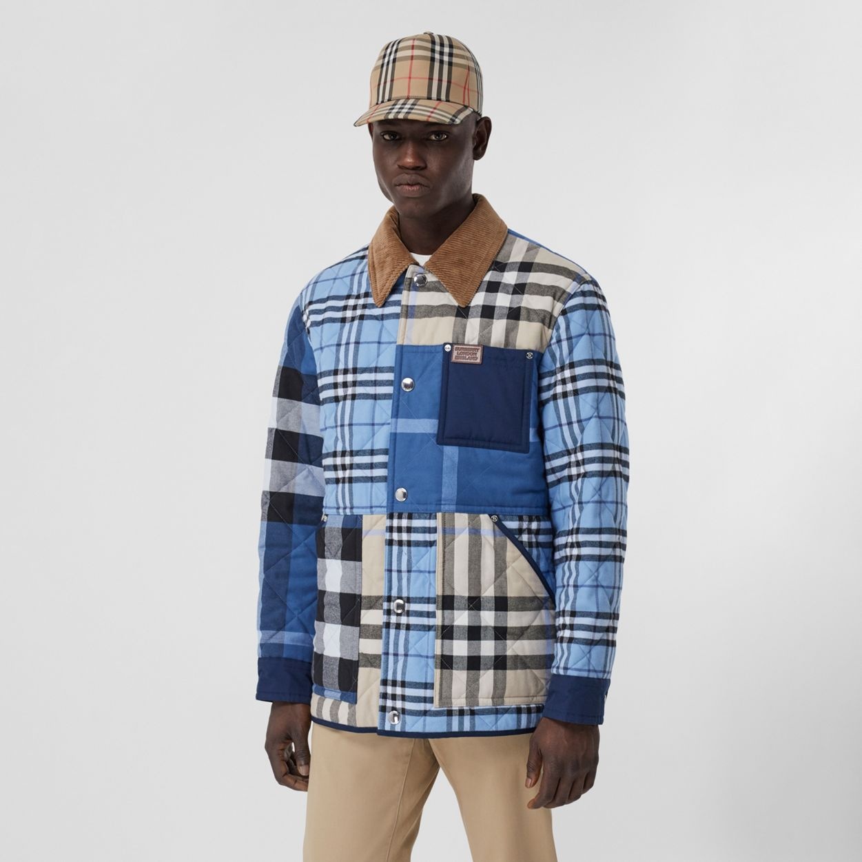 Logo Appliqué Vintage Check Cap - 3