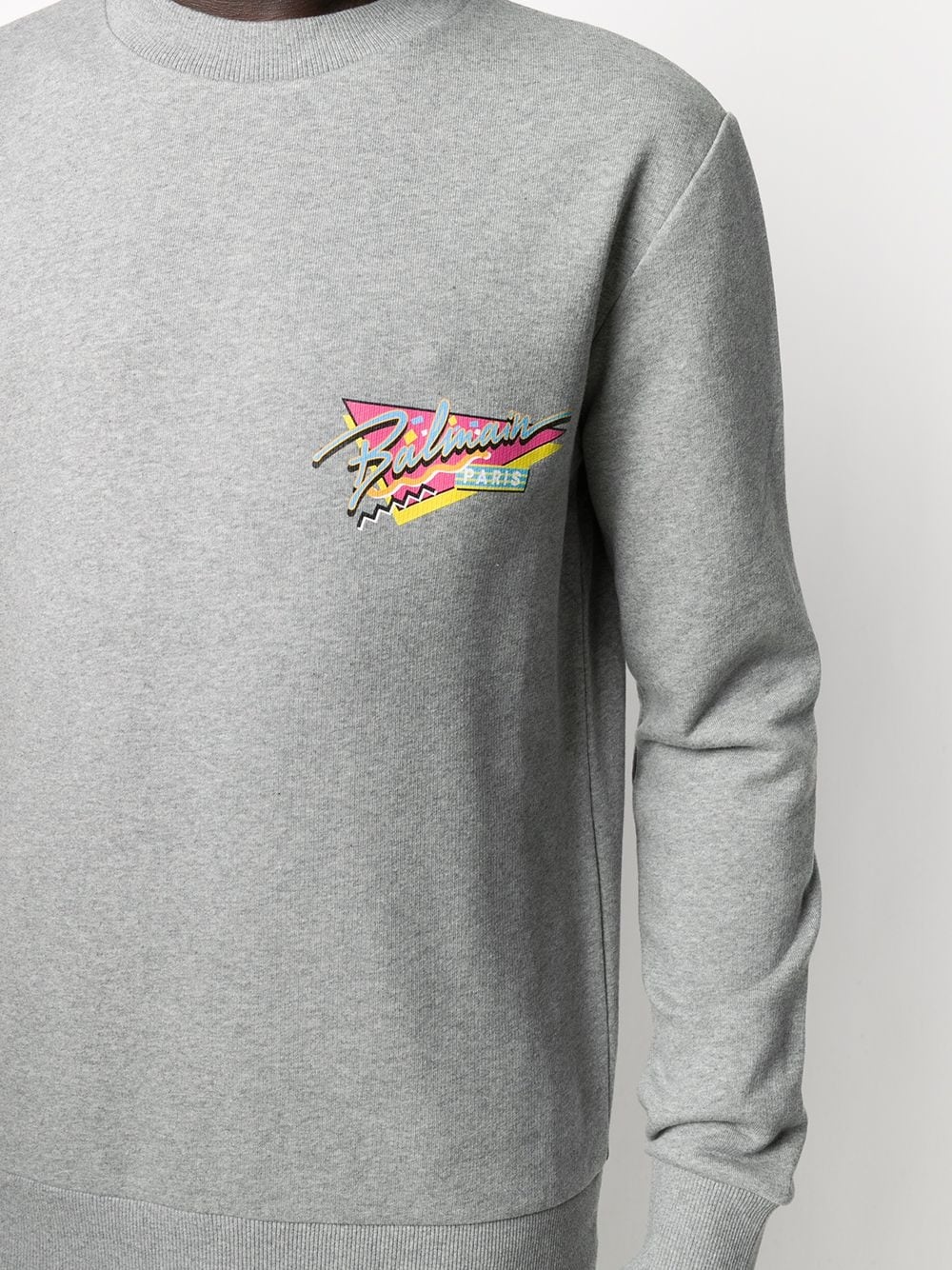 logo print sweatshirt - 5