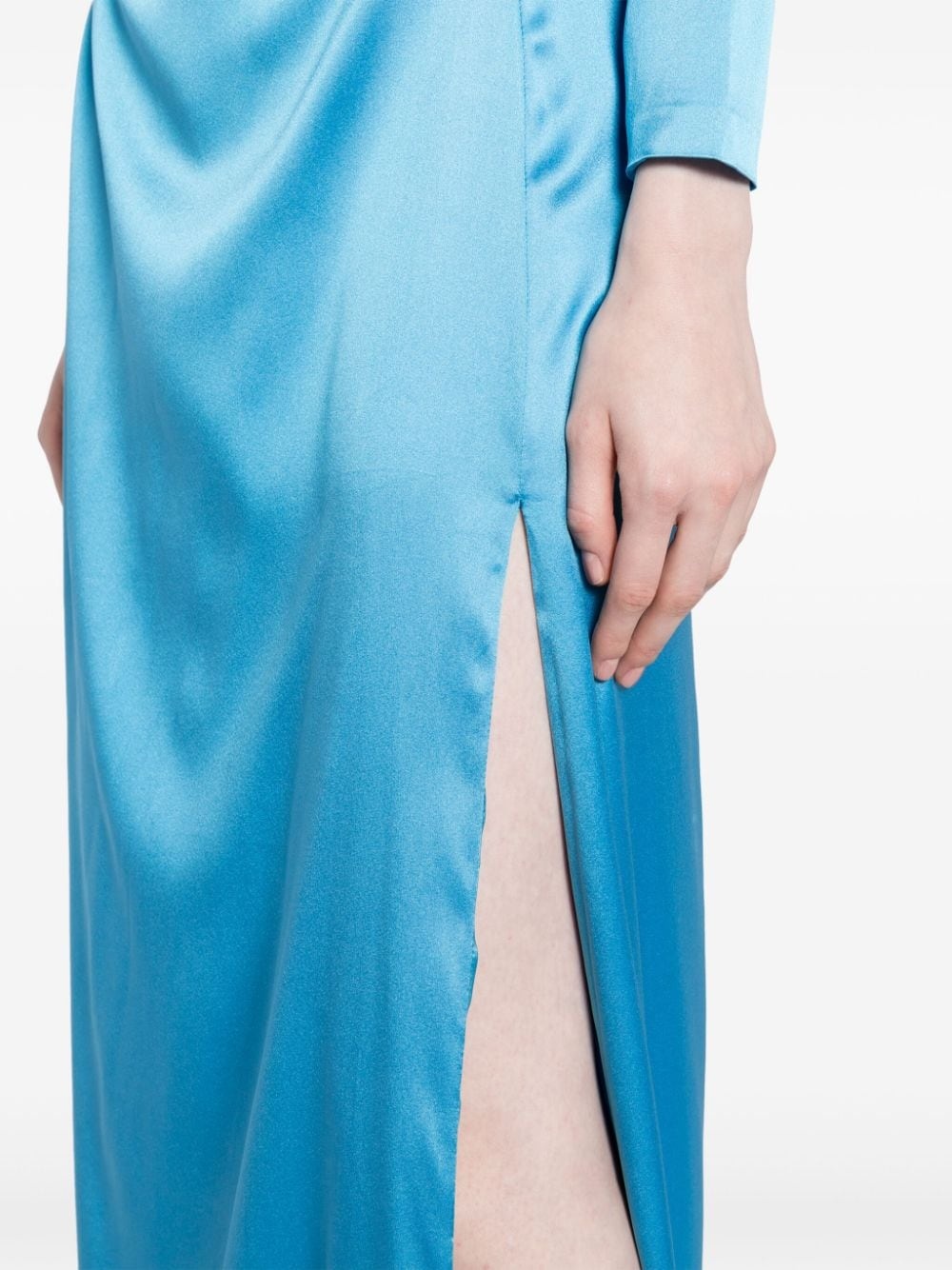 Striking silk maxi dress - 5