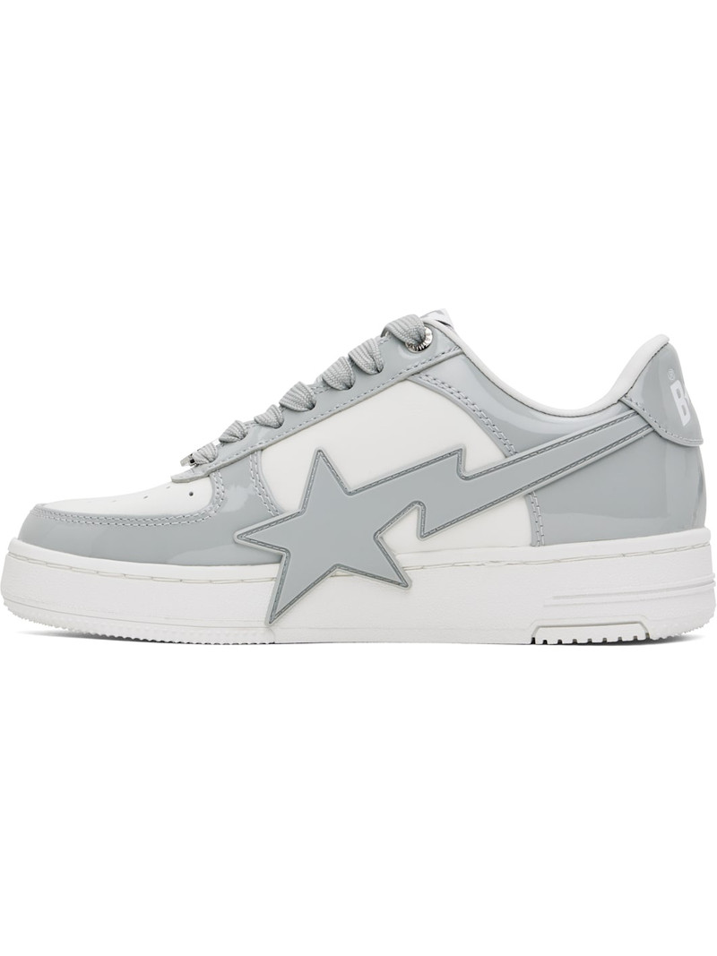 A BATHING APE® White & Gray Spot STA OS Sneakers outlook