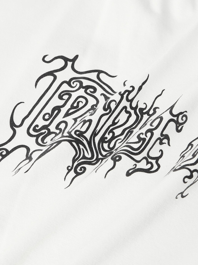 Printed Cotton-Jersey T-Shirt White 5