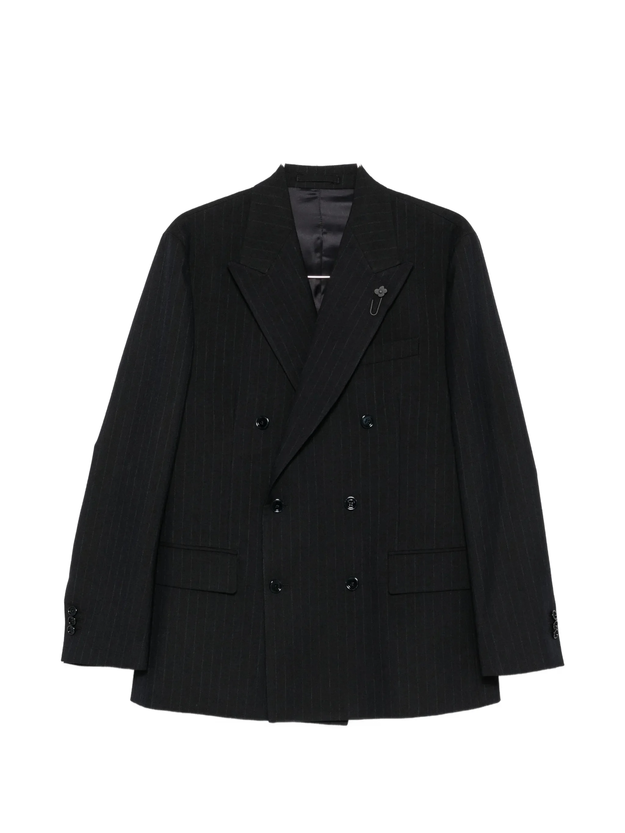 Lardini Pinstripe Double-breasted Blazer - 1