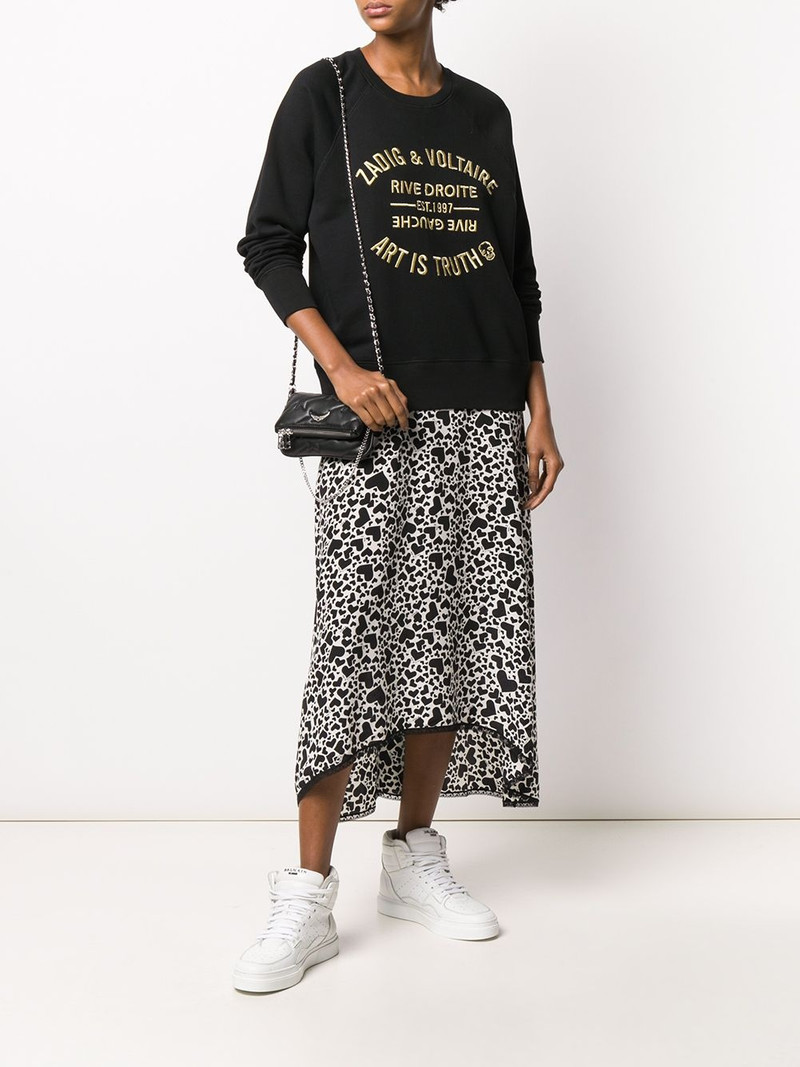 Zadig & Voltaire Art Is Truth embroidered sweatshirt outlook