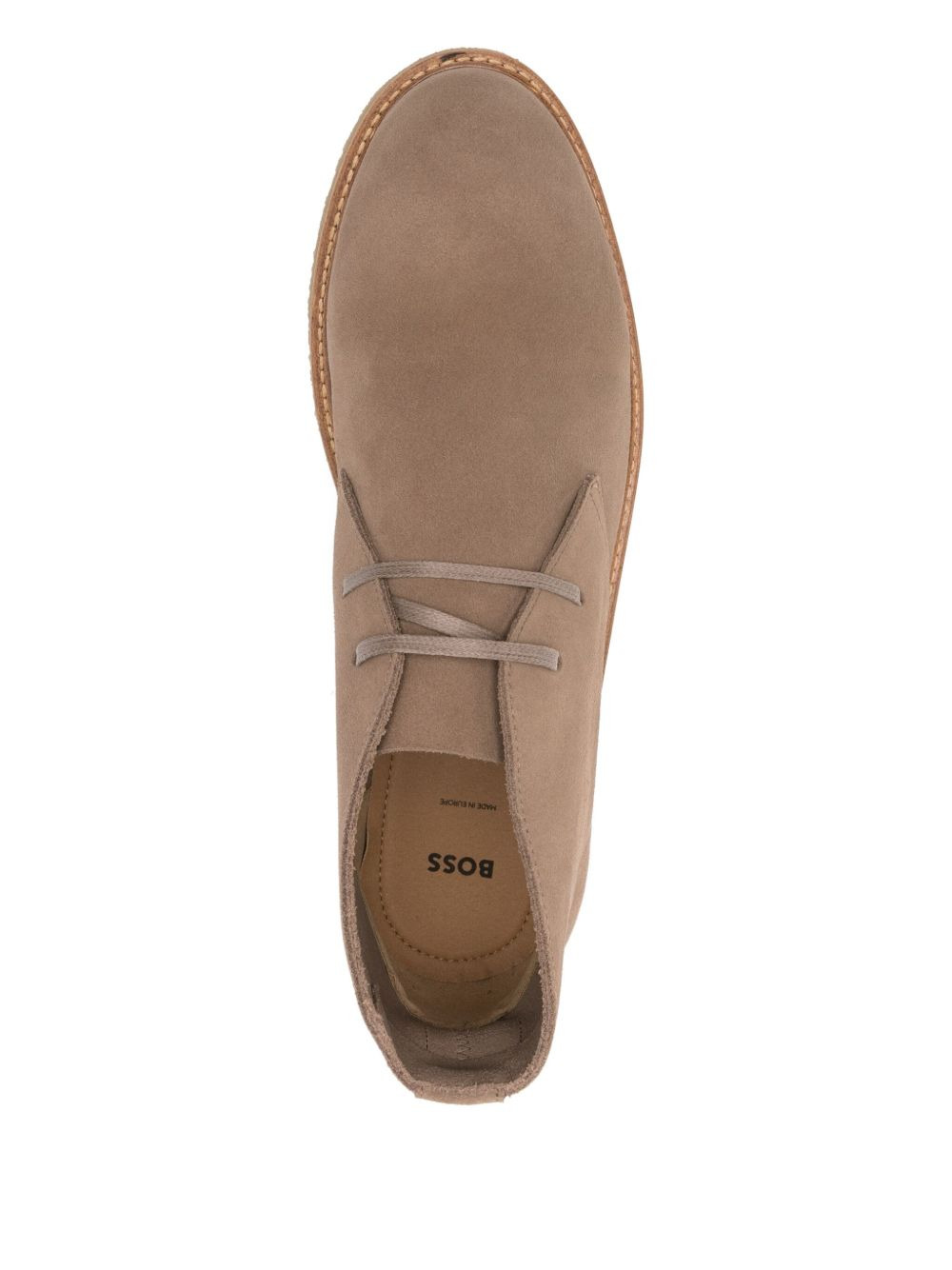 suede lace-up boots - 4