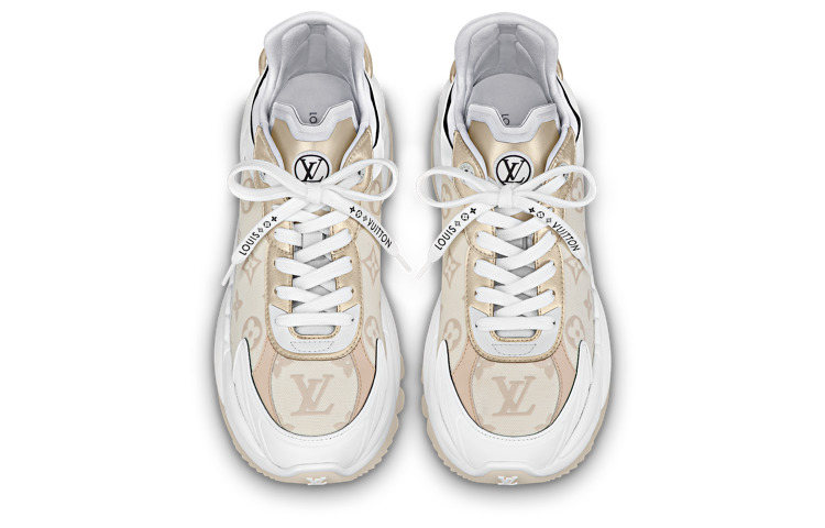 (WMNS) LOUIS VUITTON Run 55 Sneakers 'Beige Monogram White' 1ABHR3 - 3