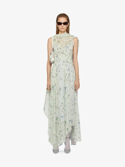 Givenchy PRINTED DRAPED DRESS IN SILK CHIFFON WITH LAVALLIÈRE outlook