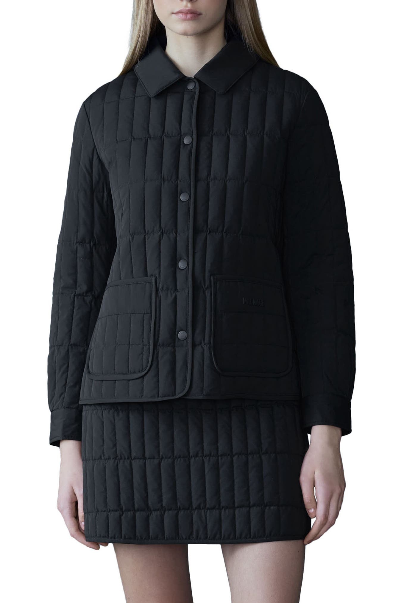 Mackage Dulcia Quilted Down Jacket in Black at Nordstrom - 1