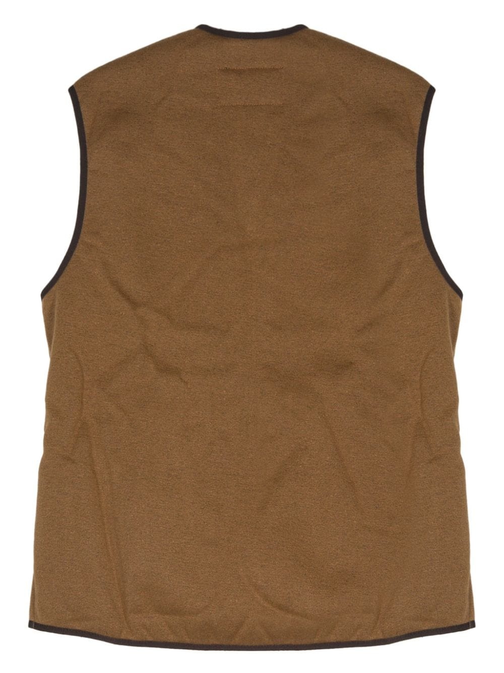 contrasting-trim gilet - 2