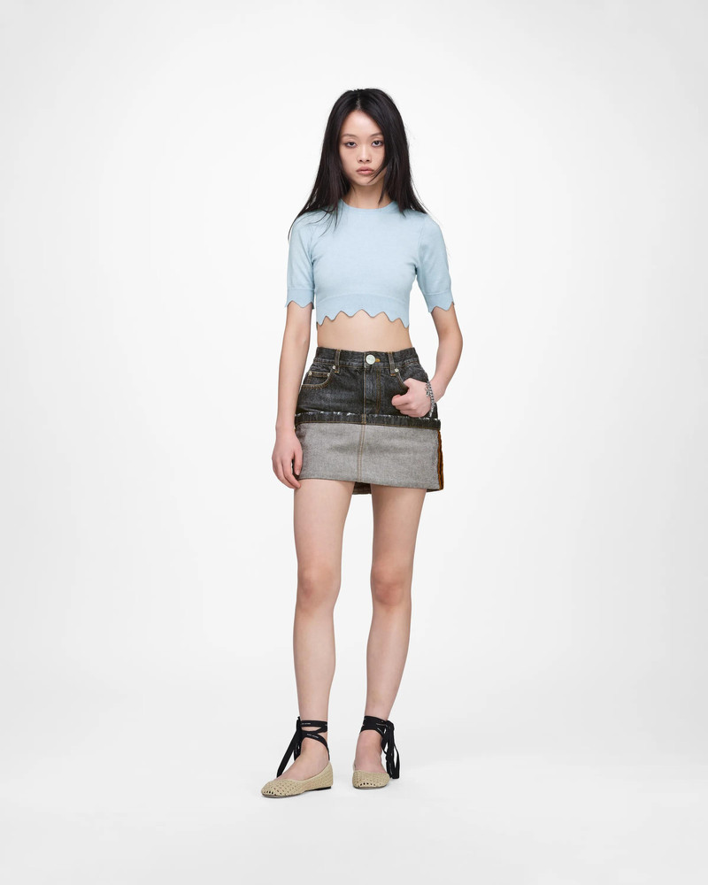 Marc Jacobs SCALLOP DAISY CROP SWEATER outlook