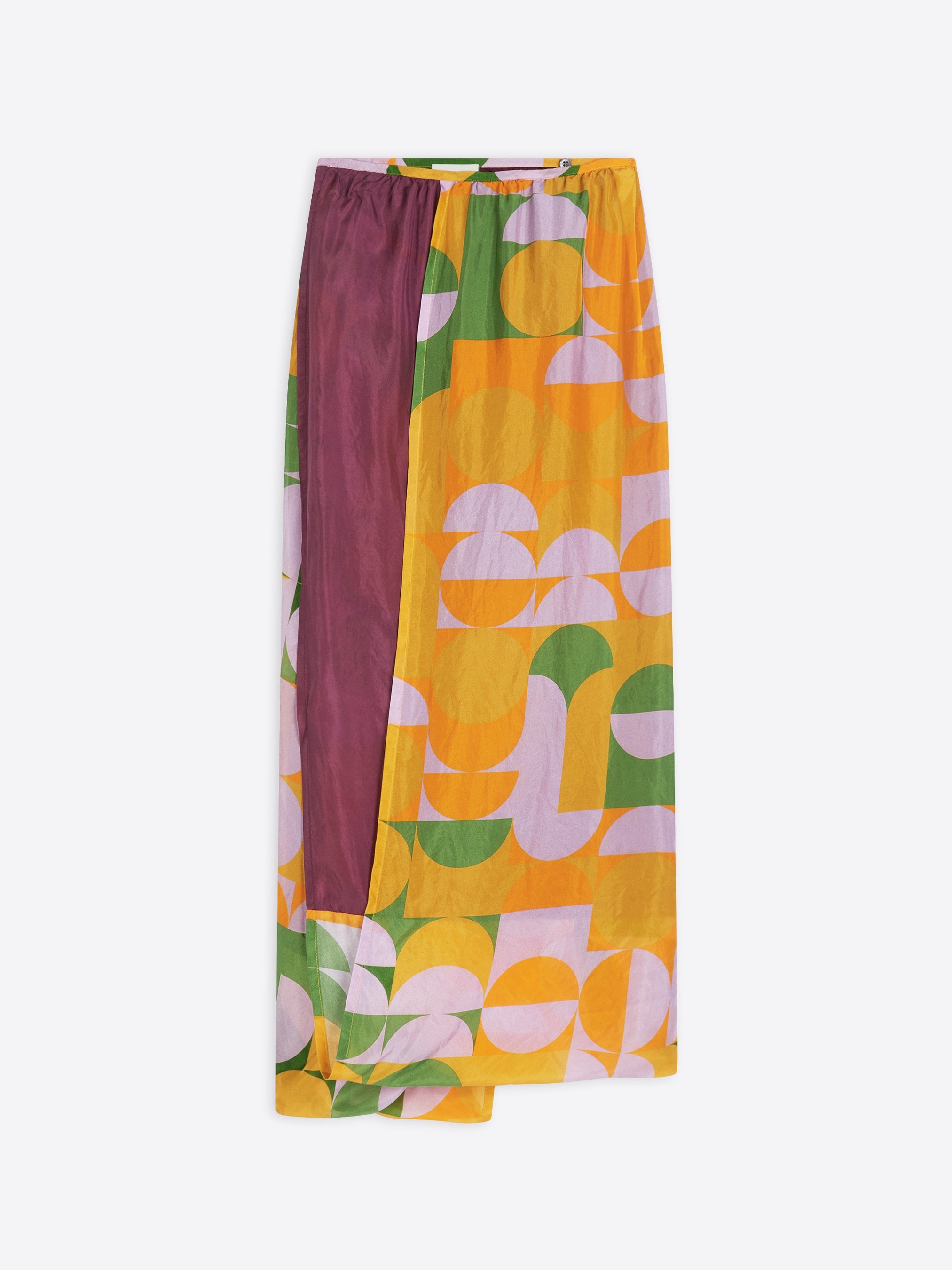 SILK WRAP SKIRT - 1