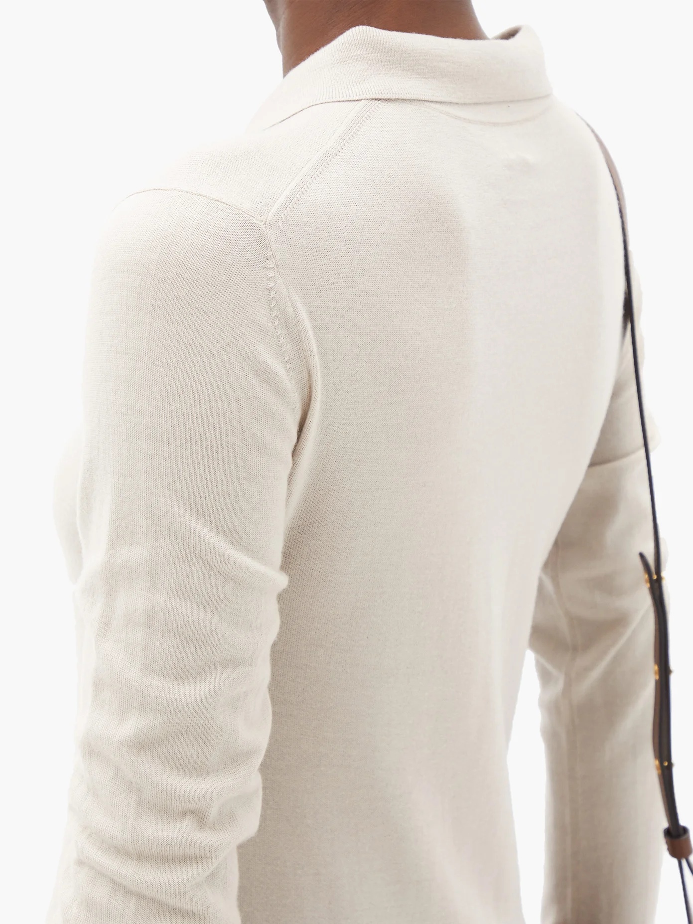 Millana long-sleeved wool polo shirt - 4