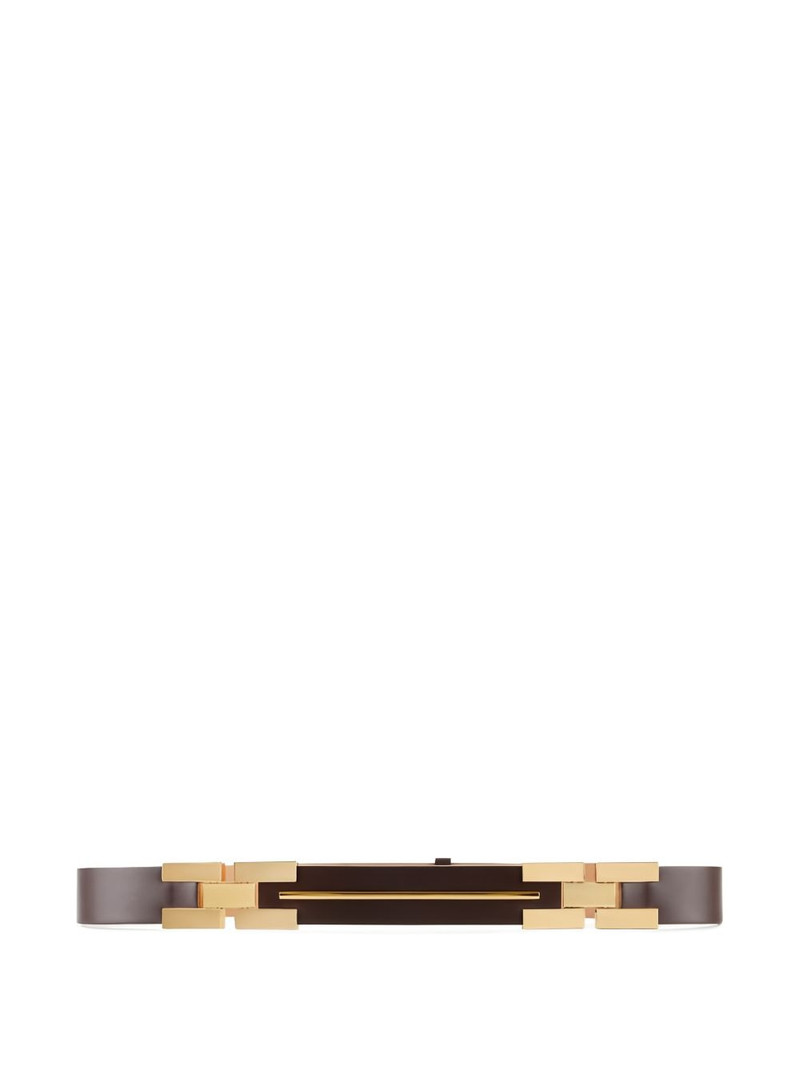 metal plate high-waisted belt 1