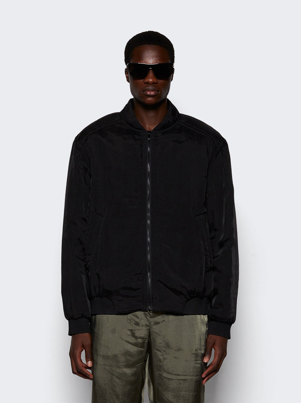 Twill Teddy Jacket Black - 3