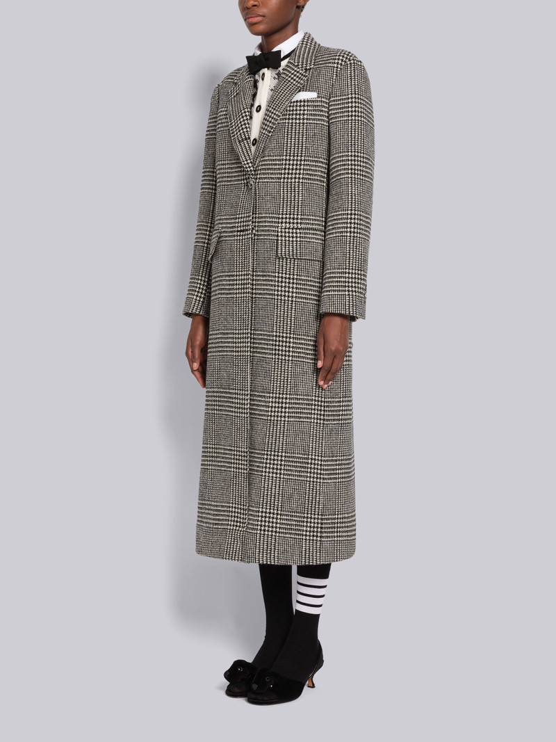 Thom Browne Prince Of Wales Back Tab Overcoat outlook
