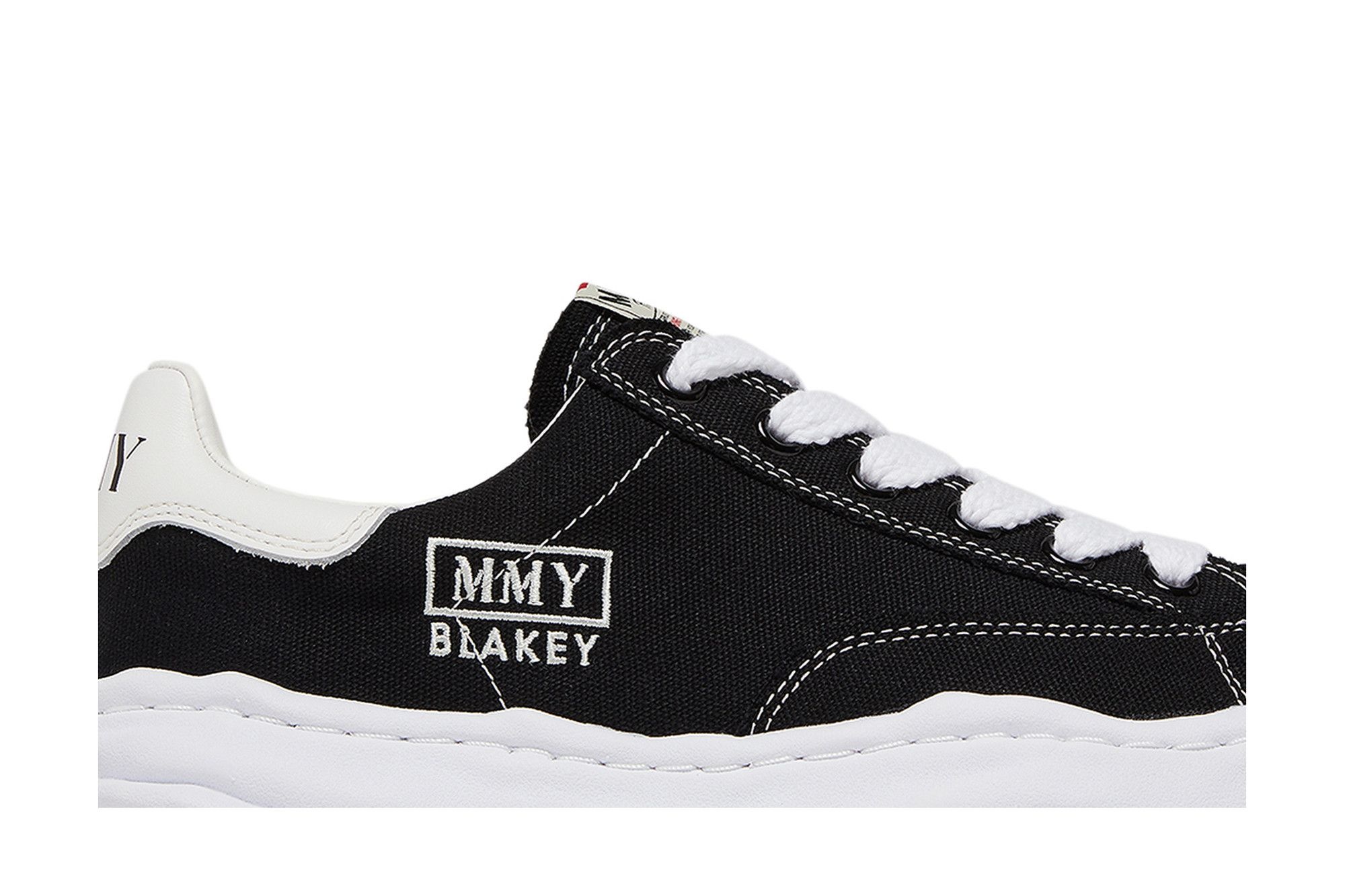 Maison Mihara Yasuhiro Blakey OG Sole Canvas Low 'Black White' - 2